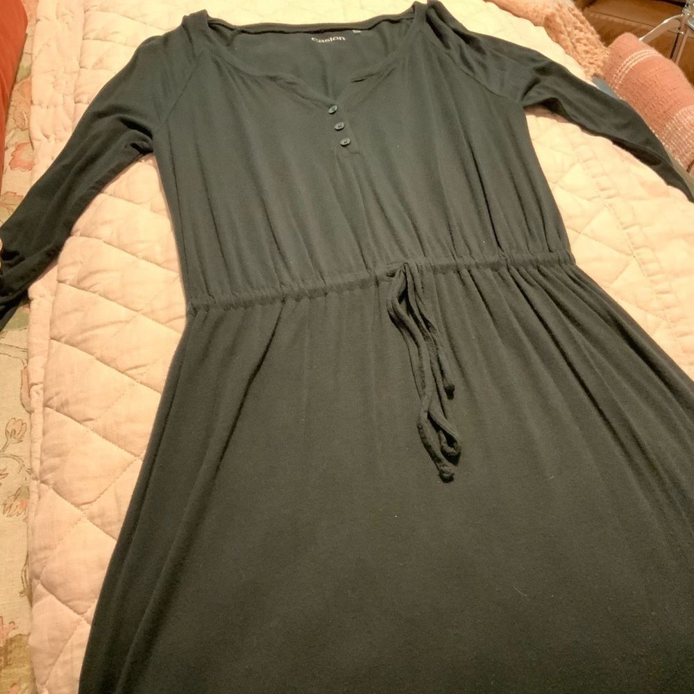 Caslon black dress with tie in the front size XS